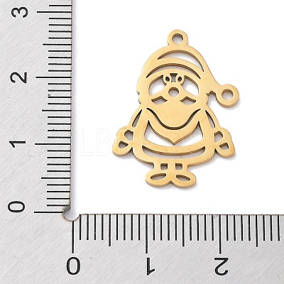 Christmas Theme 304 Stainless Steel Pendants STAS-R003-04G-02-1