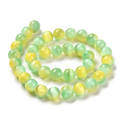 Natural Selenite Beads Strands G-P493-03A-1