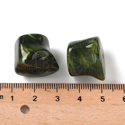 Acrylic Imitation Gemstone Beads MACR-K359-67B-1
