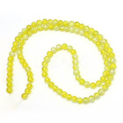 Baking Paint Crackle Glass Beads Strands X-CCG-S001-10mm-04-1