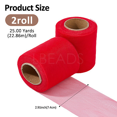 Polyester Organza Ribbons for Sewing Decoration OCOR-WH0109-083-1