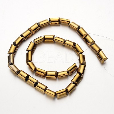Electroplate Non-magnetic Synthetic Hematite Beads Strands G-F300-02-03-1
