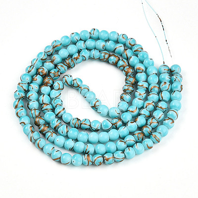 Baking Paint Glass Beads X1-DGLA-N010-6mm-03-1