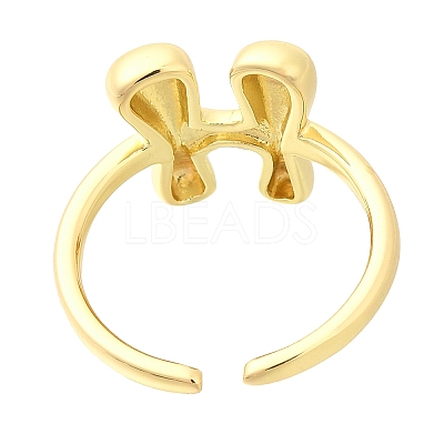 Rack Plating Brass Open Cuff Rings RJEW-S394-01G-H-1