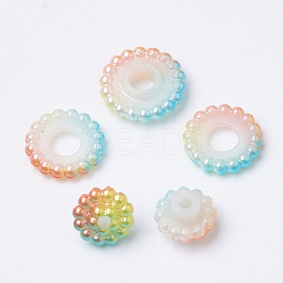 Imitation Pearl Acrylic Beads OACR-T004-10mm-17-1