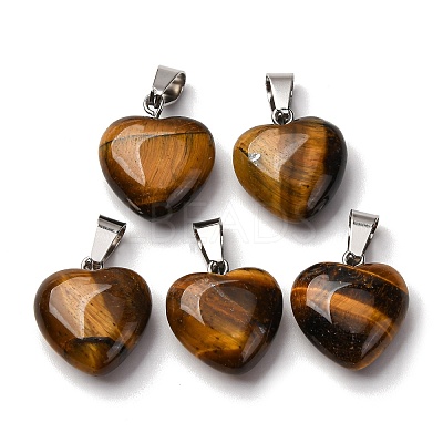 Natural Tiger Eye Pendants G-I311-A07-1