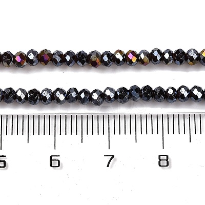 Baking Electroplate Glass Beads Strands DGLA-A039-J2MM-B20-1