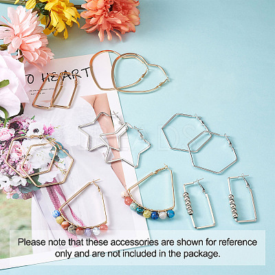 Iron Hoop Earrings EJEW-TA0010-07-1