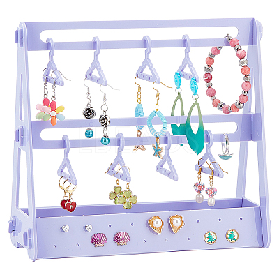 Opaque Acrylic Earring Display Stands EDIS-WH0029-16D-1