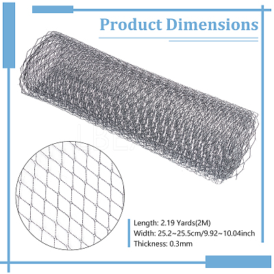 Nylon Mesh Lace Fabric DIY-WH0530-83A-1