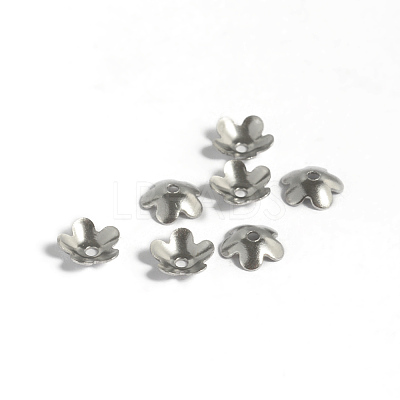 Tarnish Resistant 304 Stainless Steel Bead Caps STAS-K124-10P-1