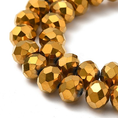Electroplate Transparent Glass Beads Strands X-EGLA-A034-T8mm-UA01-1