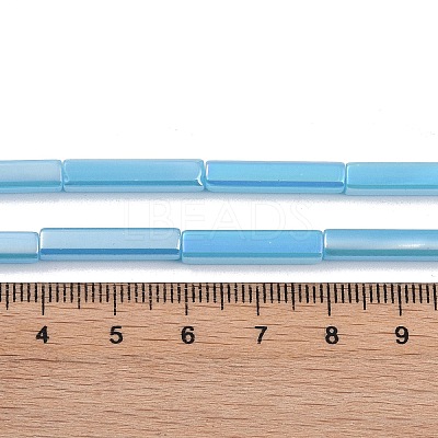Electroplate Glass Beads Strands EGLA-Q128-11A-AB04-1