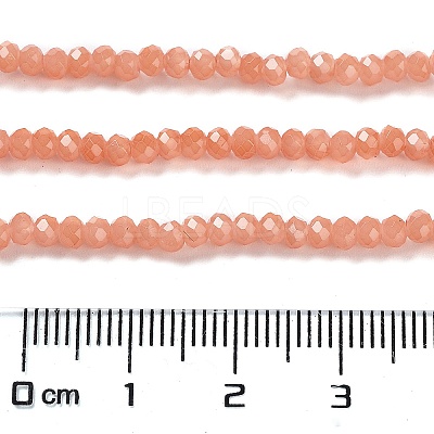 Baking Paint Imitation Jade Glass Bead Strands LS-DGLA-A034-J8MM-A34-1