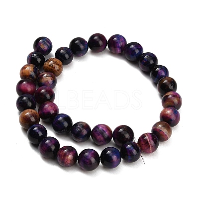 Natural Tiger Eye Beads Strands G-F591-18-12mm-10-1