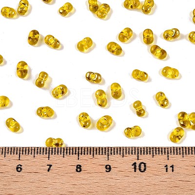 Picasso Spray Painted Glass Seed Beads SEED-T006-04A-1