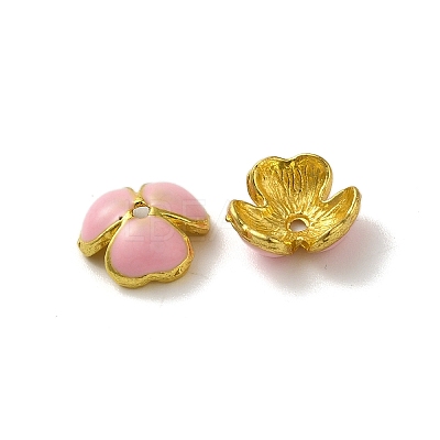 Alloy Enamel Beads Caps FIND-G074-02N-1