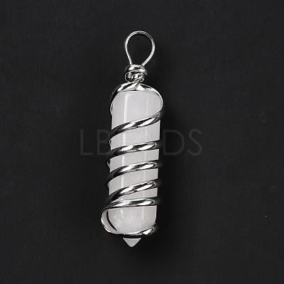 Natural Quartz Big Pointed Pendants G-I322-05P-10-1