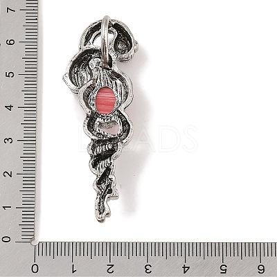 Synthetic Rhodonite Pendants G-A224-03AS-05-1