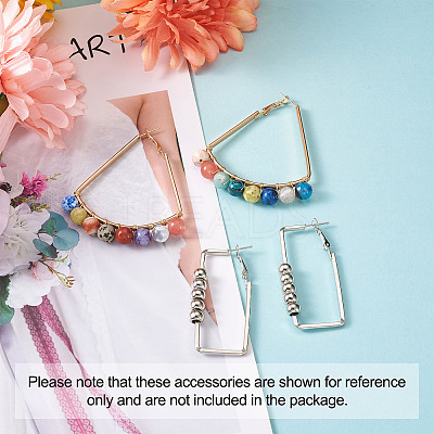 Iron Hoop Earrings EJEW-TA0010-07-1