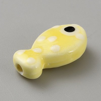 Handmade Porcelain Beads PORC-WH20001-02Q-1