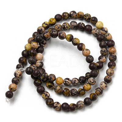 Natural Cherry Blossom Jasper Beads Strands G-C079-A02-01-1