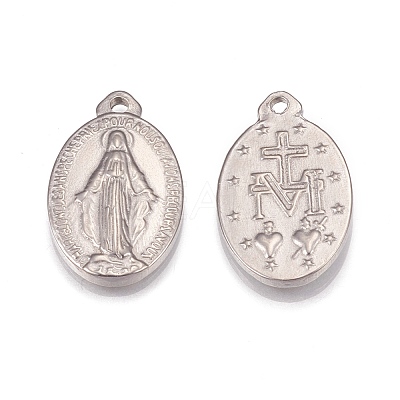 Non-Tarnish 304 Stainless Steel Pendants STAS-H109-08P-1
