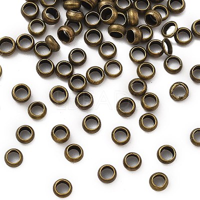 Brass Crimp Beads KK-S509-01AB-01-1