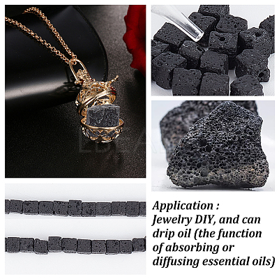 Natural Lava Rock Beads Strands G-WH0018-034A-1