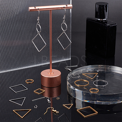 Geometry Charm Drop Earring DIY Making Kit DIY-UN0003-01-1
