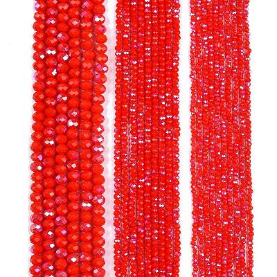 Electroplate Opaque Solid Color Glass Beads Strands LS-EGLA-A044-P6mm-L22-1