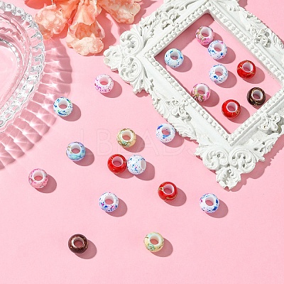 20Pcs Acrylic European Beads OPDL-YW0001-04A-1