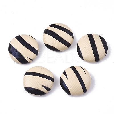 Imitation Leather Cabochons WOVE-S118-14H-1