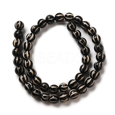 Tibetan Style dZi Beads Strands TDZI-NH0001-A01-01-1