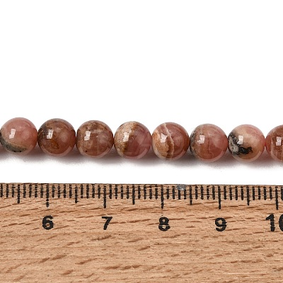 Natural Argentina Rhodochrosite Beads Strands G-D864-14-6mm-A-1