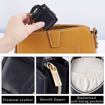 Mini PU Leather Ring Organizer Boxes CON-BBC0001-31A-1