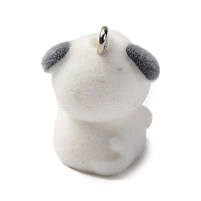 Flocky Resin Pendants FIND-S001-02C-1