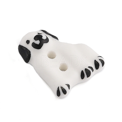 Rabbit Ceramic Buttons BUTT-I018-01D-01-1