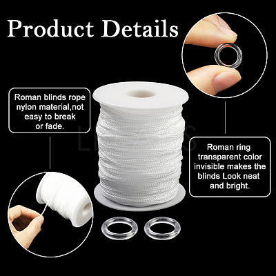 50M Nylon Braided Cords for Macrame Craft OCOR-SP0001-26-1