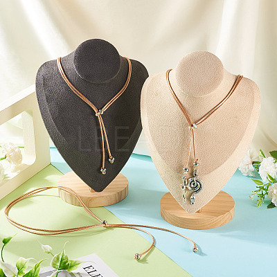 Waxed Polyester Cord Slider Necklace Making NJEW-TAC0018-03-1
