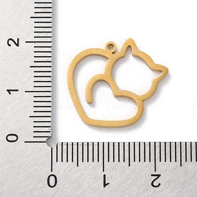 304 Stainless Steel Pendants STAS-S149-01G-1