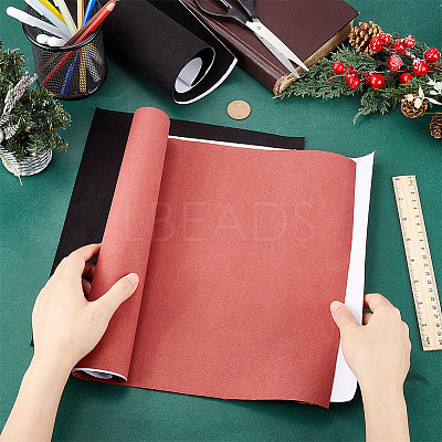 2 Sheets 2 Colors Faux Suede Book Covers DIY-CP0011-10B-1