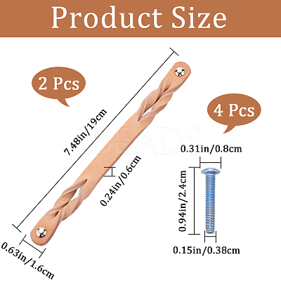 Leather Cabinet Handles Replacement FIND-WH0111-437-1