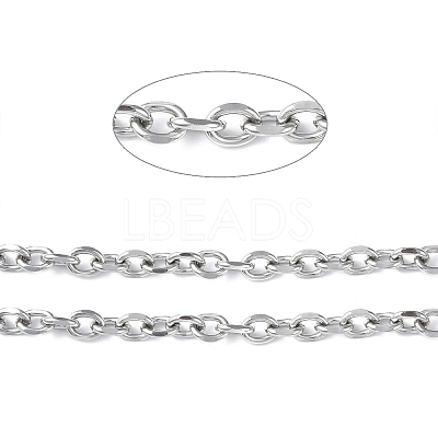 Oval Oxidation Aluminum Cable Chains CHA-K003-05P-1