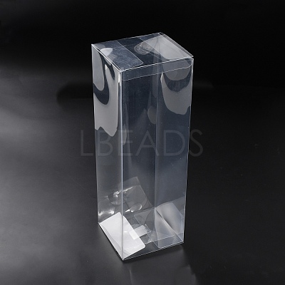 Transparent PET Tea Storage Boxes CON-WH0106-08I-1