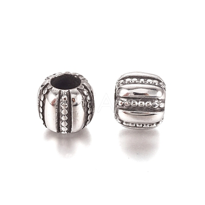 304 Stainless Steel European Beads STAS-M274-057AS-1