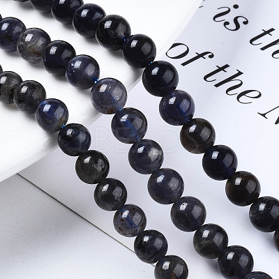 Natural Iolite/Cordierite/Dichroite Beads Strands X-G-S376-005A-1