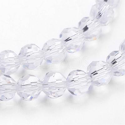 Transparent Glass Bead Strands GLAA-G013-4mm-72-1