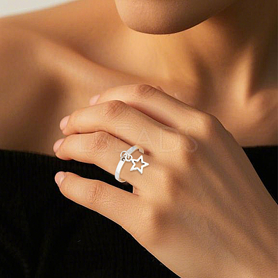 24Pcs 304 Stainless Steel Finger Ring Settings STAS-BBC0010-09A-1