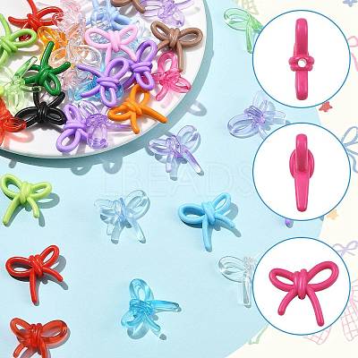 50Pcs Opaque Acrylic Beads TACR-FS0001-70-1